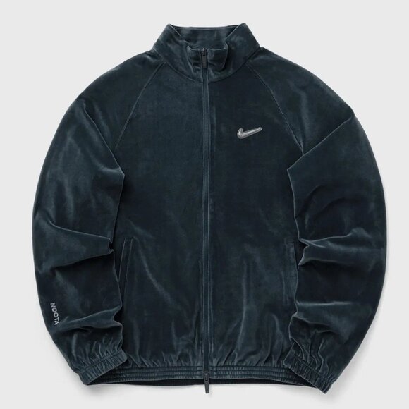 Nike x NOCTA Swarovski Velour Track Jacket Armory Navy DV3734-454 Men Size M NEW - Picture 13 of 16